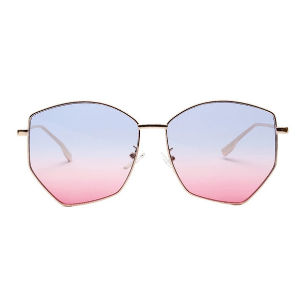 Diamond Gradient Metal Sunglasses