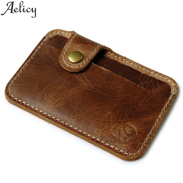 Brown Slim Wallet W/ Coin Purse